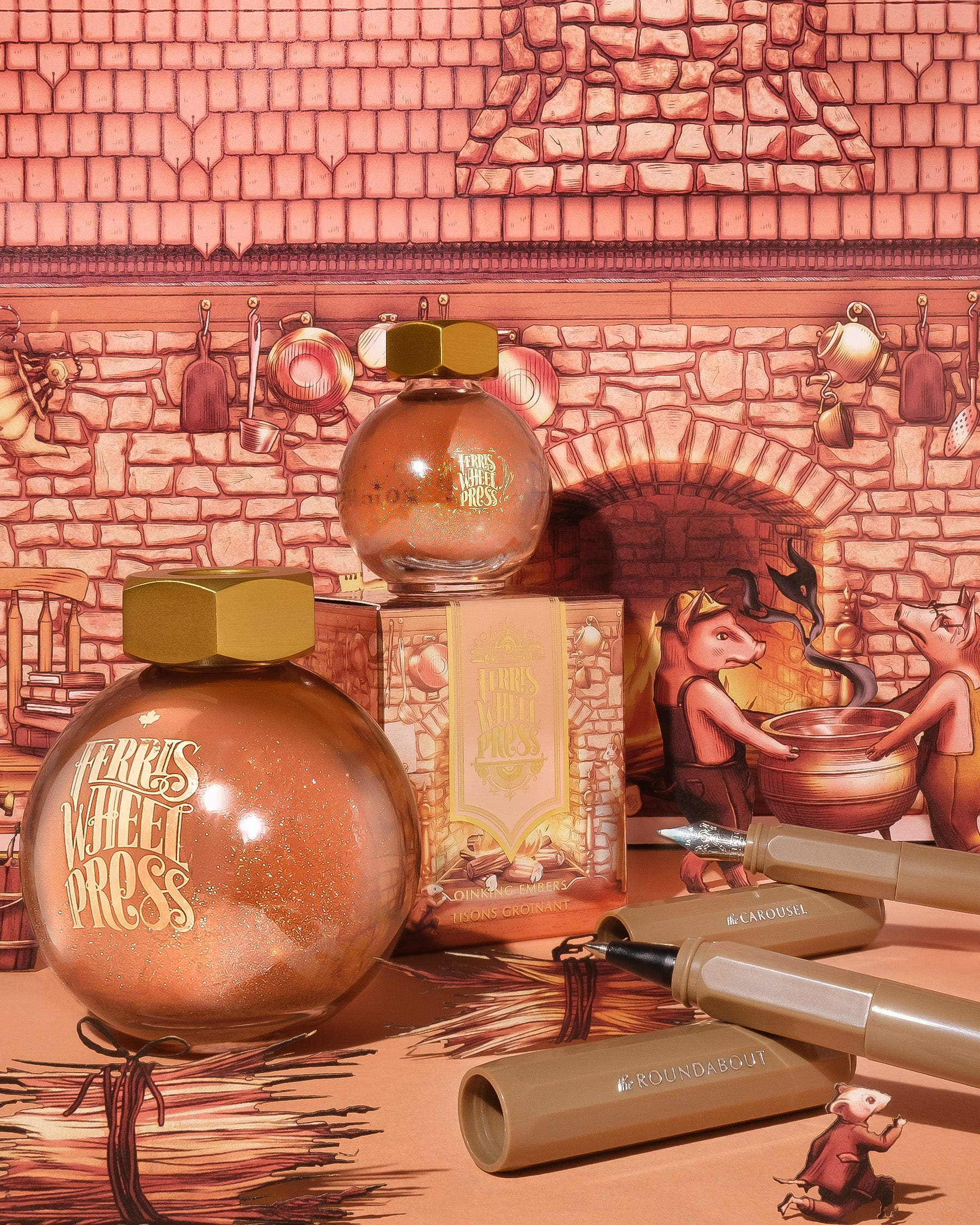 FerriTales | The Three Little Pigs - Oinking Embers 85ml Ink